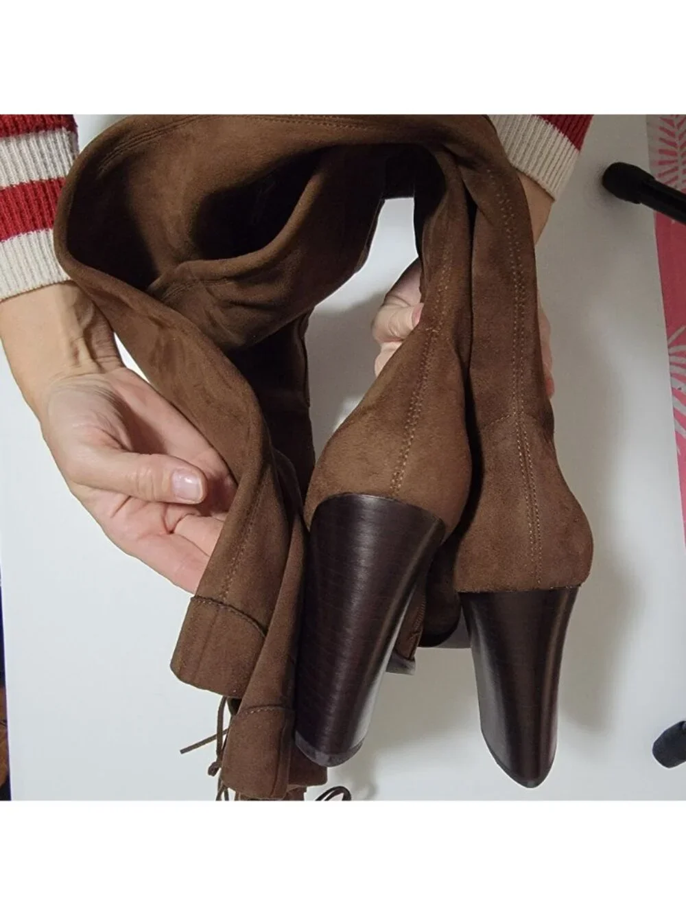NEW Jeffrey Campbell Olianna Over The Knee Boots Enchanting Vintage Womens 10